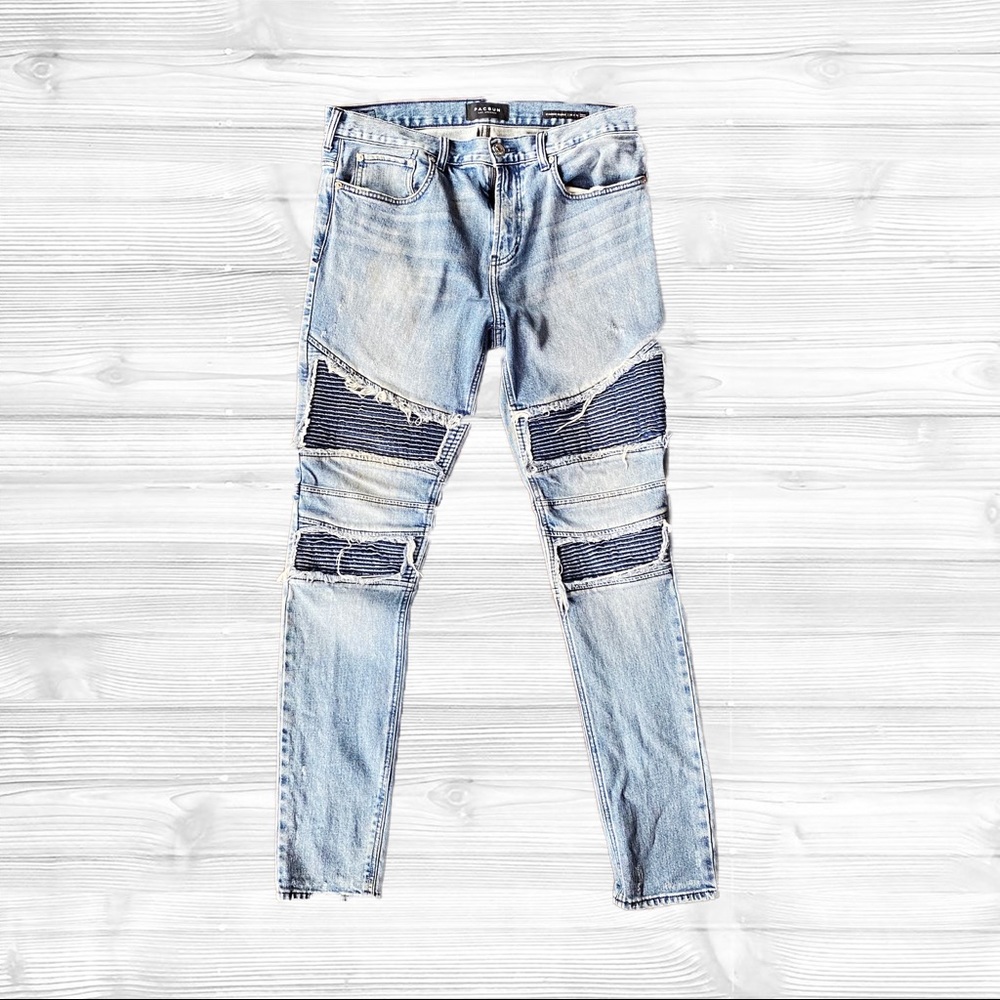 PACSUN Los Angeles Stacked Skinny Jeans 34x32